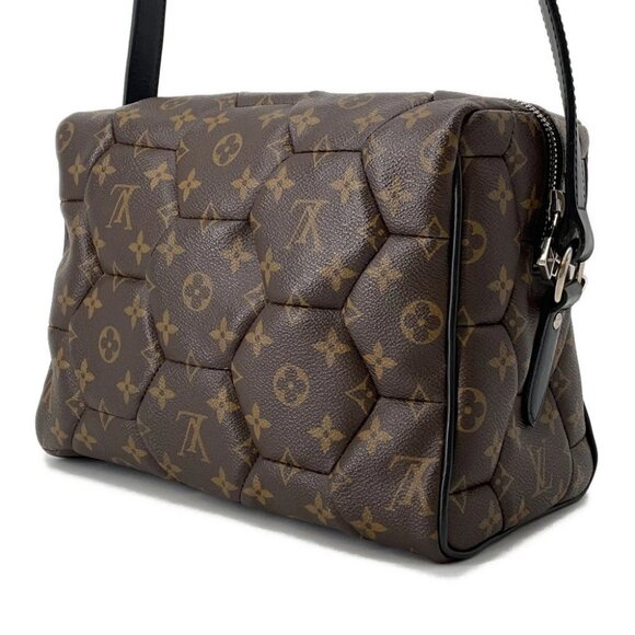 LOUIS VUITTON Exagon Neo Trocadero Monogram Macassar Canvas Noir/Brown M56718 - Picture 5 of 14